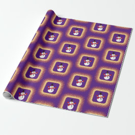 Weihnachtsthema "Cool Snowman" Geschenkpapier