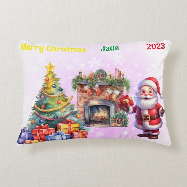 Weihnachtsthema Dekokissen (Vorderseite)