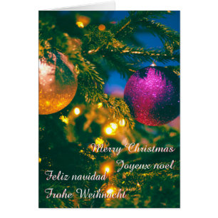 Weihnachtsthema mit 2 Christbaumkugeln...