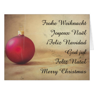 Weihnachtsthema mit Weihnachtsball