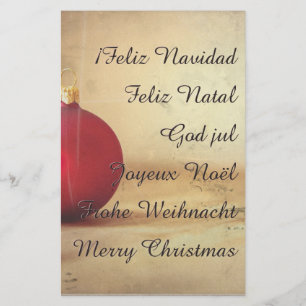 Weihnachtsthema mit Weihnachtsball