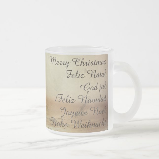 Weihnachtsthema mit Weihnachtsball Mattglastasse (Rechts)