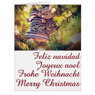 Weihnachtsthema mit zwei Glocken