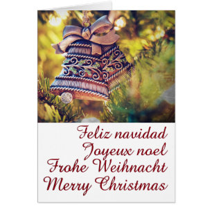 Weihnachtsthema mit zwei Glocken