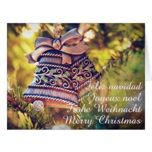 Weihnachtsthema mit zwei Glocken