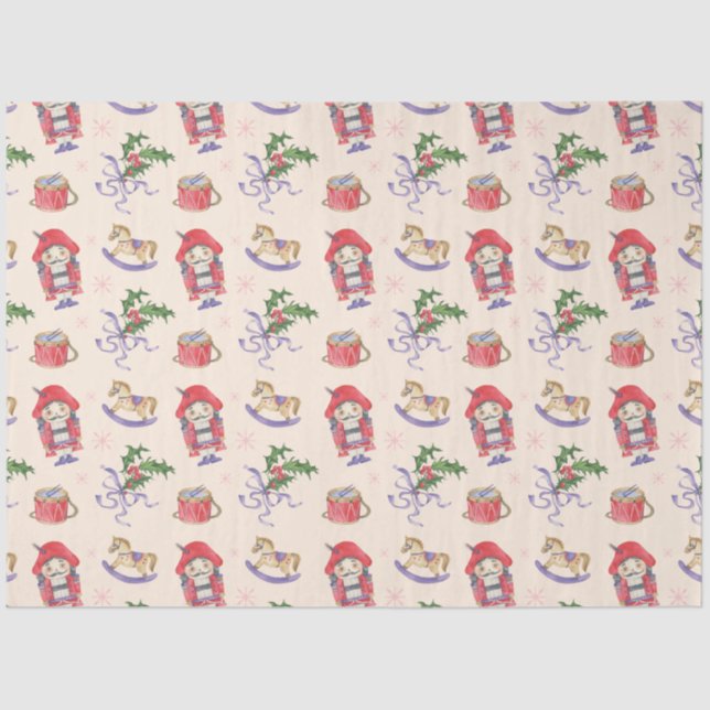 Weihnachtsthema Seidenpapier (Vorderseite)