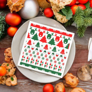 Weihnachtsthema Serviette