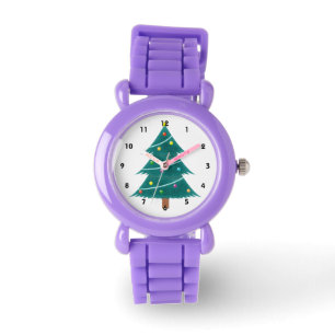 WeihnachtsThemed rote Glitzer-Uhr Armbanduhr