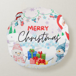 Weihnachtsthemenkissen (rund) rundes kissen