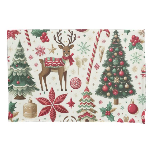 Weihnachtsthemenstandard Kissenbezug (Vorderseite)