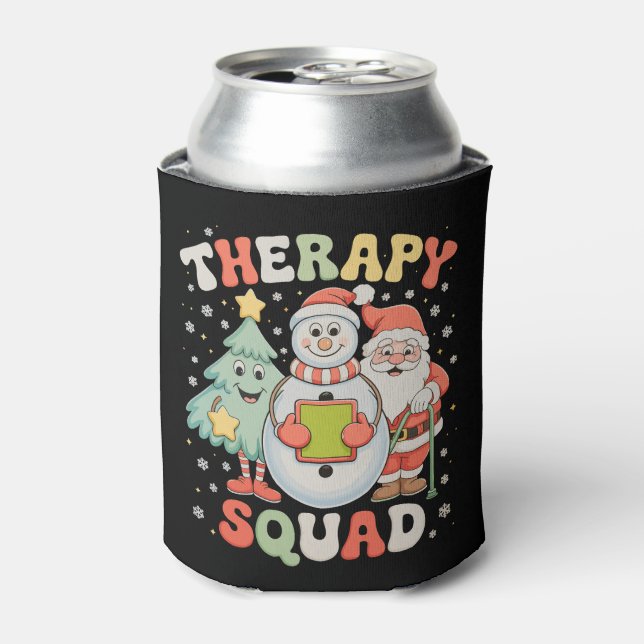 Weihnachtstherapie Squad SLP OT PT Crew Weihnachte Dosenkühler (Kanne Vorderseite)