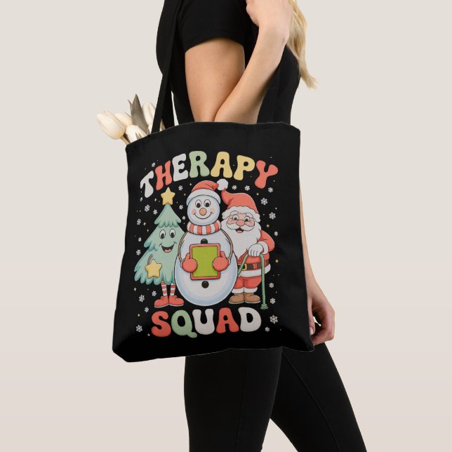 Weihnachtstherapie Squad SLP OT PT Crew Weihnachte Tasche (Von Nahem)