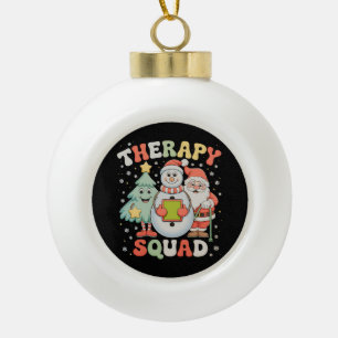 Weihnachtstherapie-Truppe SLP OT PT Crew Weihnacht Keramik Kugel-Ornament
