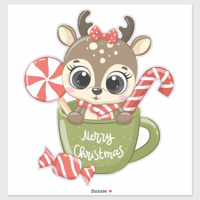 Weihnachtsticker Aufkleber (Blatt)
