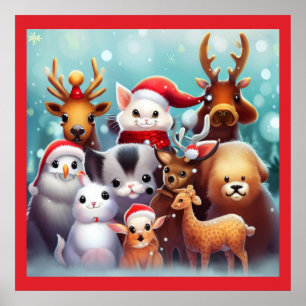 Weihnachtstiere 2 poster