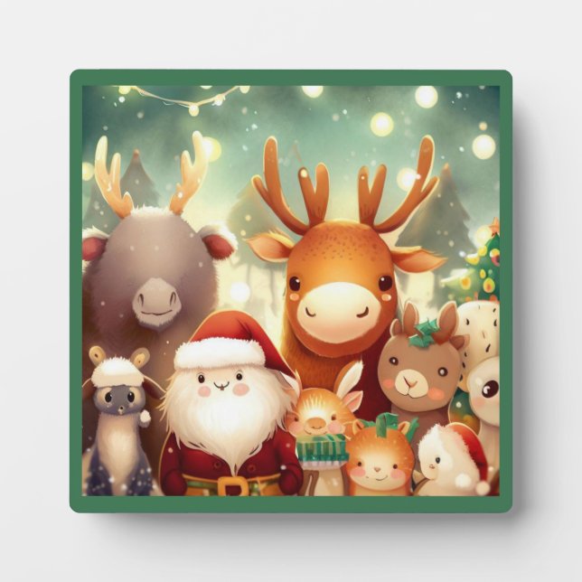 Weihnachtstiere 8 fotoplatte (Vorderseite)