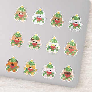 Weihnachtstiere Aufkleber