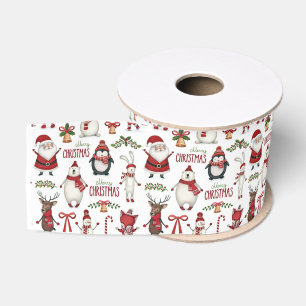 Weihnachtstiermuster Ripsband