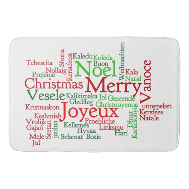 Weihnachtstipps rund um die Welt Badematte (Vorderseite)