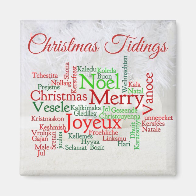 Weihnachtstipps rund um die Welt Magnet (Vorne)
