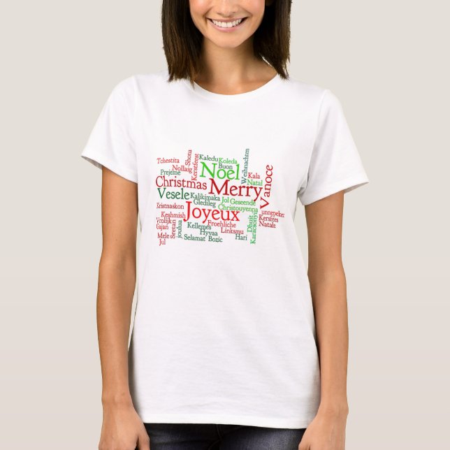 Weihnachtstipps rund um die Welt T-Shirt (Vorderseite)
