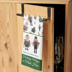 Weihnachtstischdecken-Tuch mit Nussknacker-Motiv Geschirrtuch