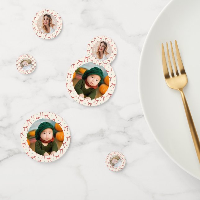Weihnachtstischdekor Custom Foto Confetti Konfetti (Gruppe)