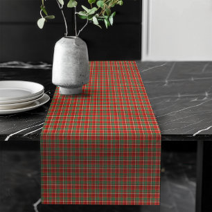 Weihnachtstischdekor im klassischen Tartan-Muster Großer Tischläufer