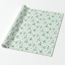 Weihnachtstoilette in Grün. Schleifpapier