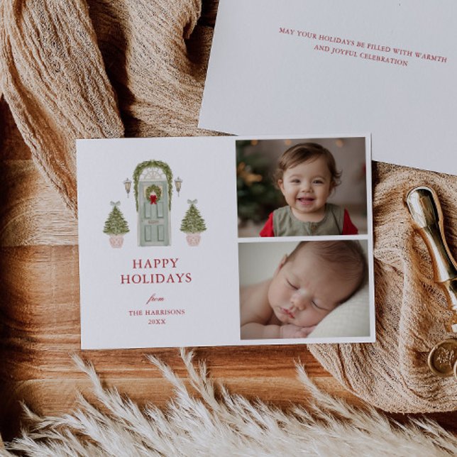 Weihnachtstor-Foto Feiertagskarte (Von Creator hochgeladen)