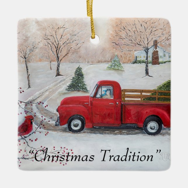 Weihnachtstradition 2021 Ornament (Vorderseite)