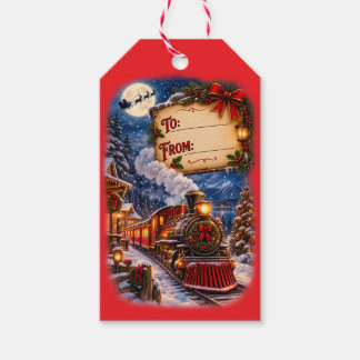 Weihnachtstrain-Geschenkanhänger von Santa Geschenkanhänger