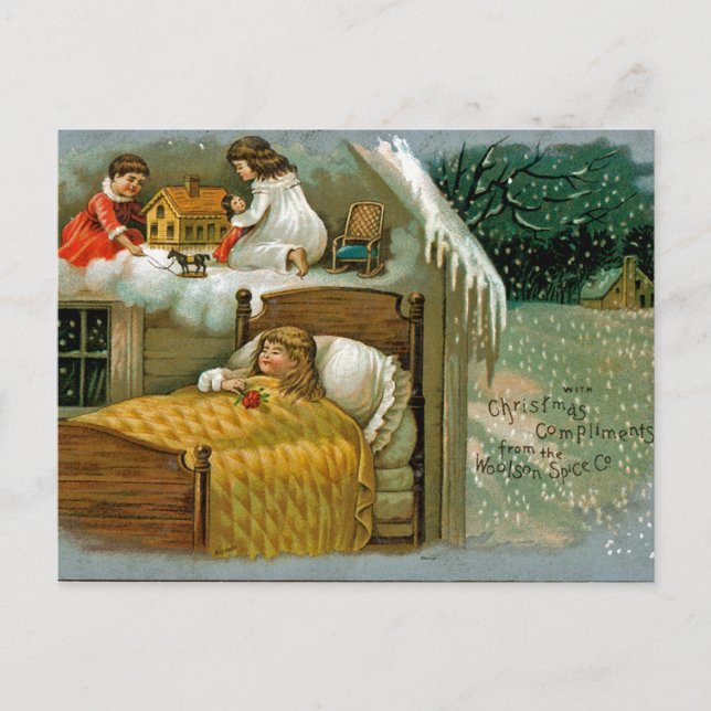 Weihnachtstrände Feiertagspostkarte (Vorderseite)