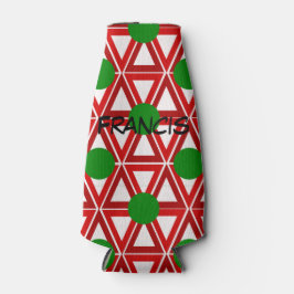 Weihnachtstriangle Quilt Flaschenkühler