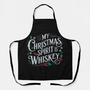 Weihnachtstrinker Whisky Liebhaber Trinker Spruch Schürze