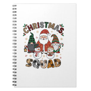 Weihnachtstrupp Weihnachtsmann Gnome Schneemänner  Notizblock