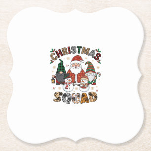 Weihnachtstrupp Weihnachtsmann Gnome Schneemänner  Untersetzer