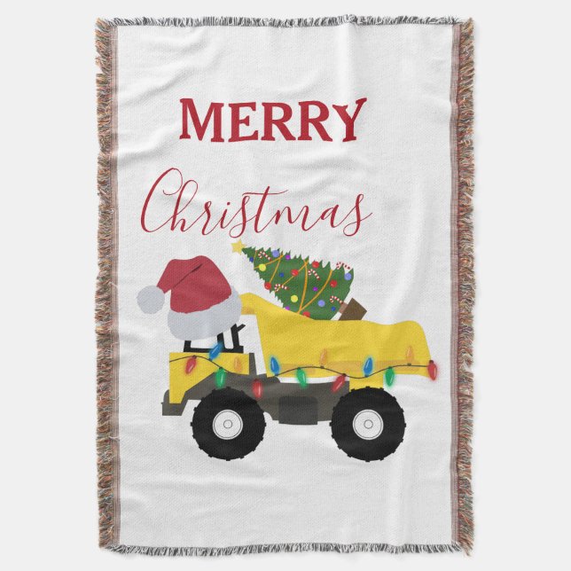 Weihnachtstumpf LKW-Baumaschinen Decke (Vorderseite Vertikal)