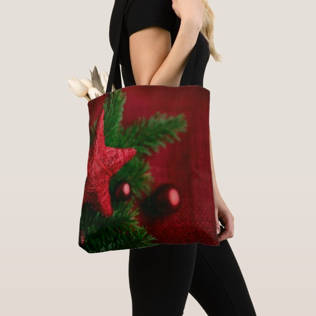 Weihnachtstüte Roter Stern Tasche (Von Nahem)