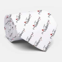 Weihnachtstypografie Neck Tie Krawatte
