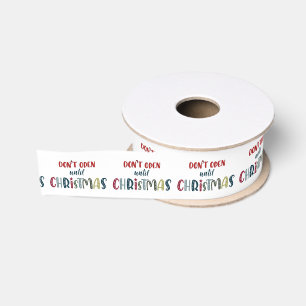 Weihnachtstypografie Ripsband