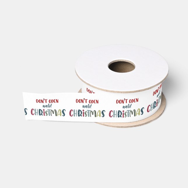 Weihnachtstypografie Ripsband (Spule)