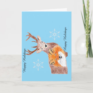 Weihnachtsüberraschung im Winter Karte