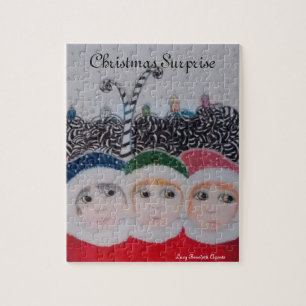 Weihnachtsüberraschung süßes Kinderpuzzle