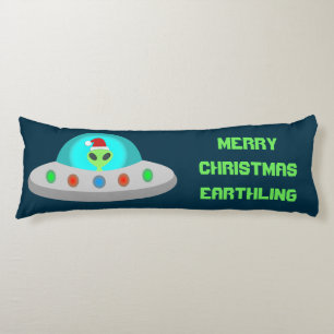 WeihnachtsUFO Ho Alien fliegende Untertasse Custom Seitenschläferkissen