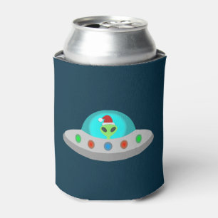 WeihnachtsUFO Ho Alien fliegende Untertasse Dosenkühler