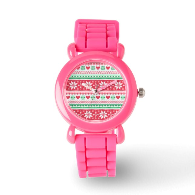 Weihnachtsuhr Armbanduhr (Vorderseite)