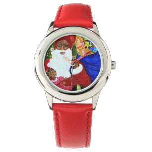 Weihnachtsuhren des Schwarzen Weihnachtsmanns - Ge Armbanduhr