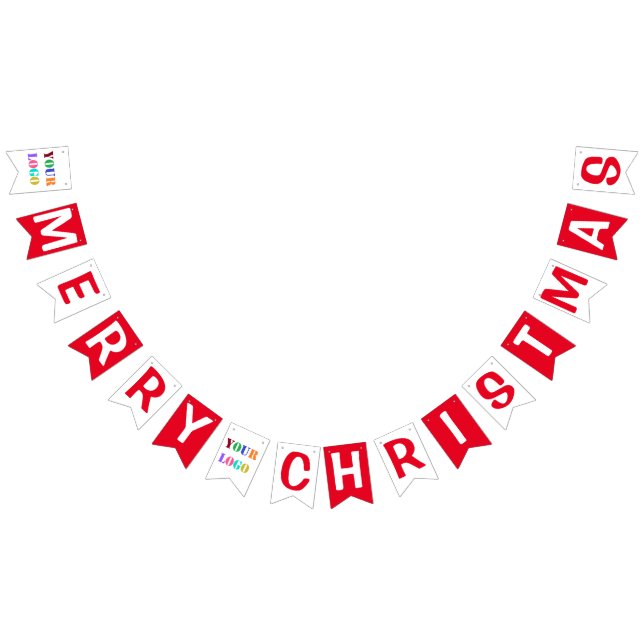 Weihnachtsunternehmen für kundenspezifische Logos  Wimpelkette (Alle)