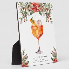 Weihnachtsunterschrift Trinkzeichen Fotoplatte